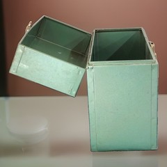 VTG Metal File Box No Key Excelsior USA 12×5.5×10 Industrial Green Steel Chest