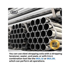 IDL Packaging 1/2″ x .020″ x 300′ Steel Strapping Coil (1100 Lbs Break Streng…