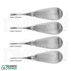 4 Pcs Straight Luxating Elevators Set Oral Dental Instruments German Grade