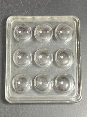 Pyrex Science 9 Well Depression Glass Spot Plates 722085 Vintage Brazil Corning