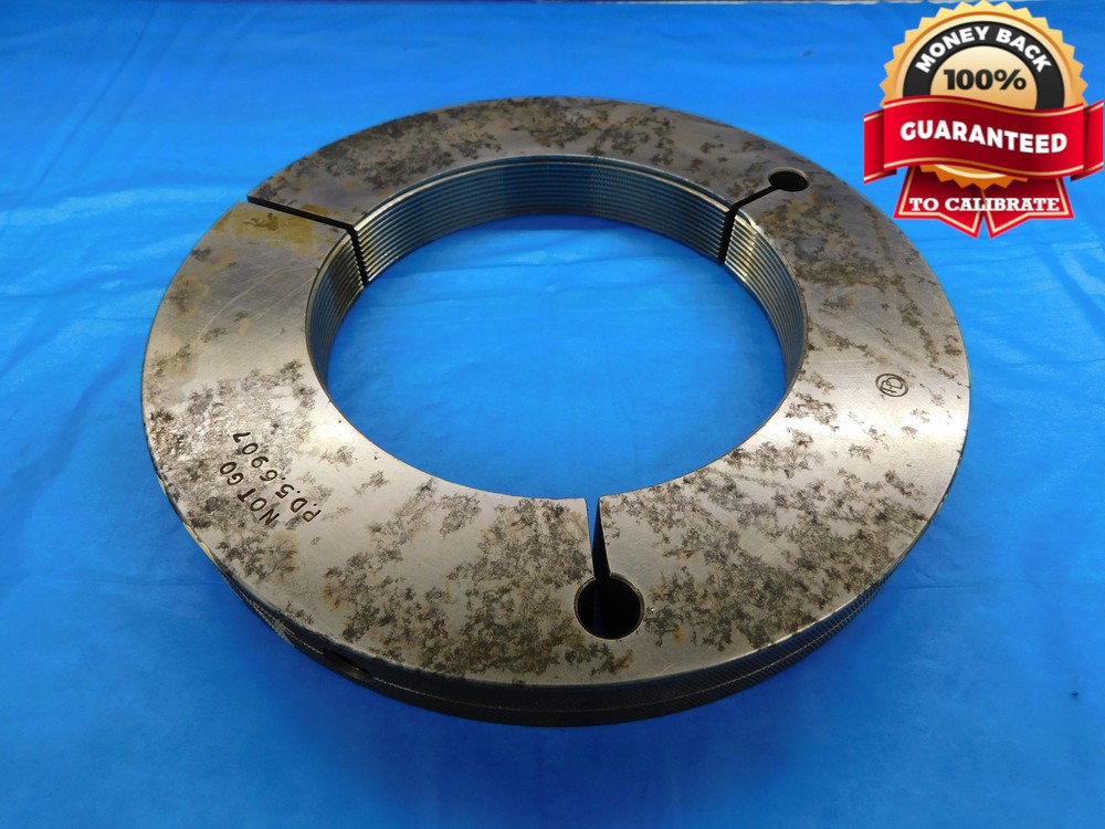 5 3/4 12 UN 3A THREAD RING GAGE 5.75 5.750 5.7500 NO GO ONLY P.D. = 5.6907 CHECK