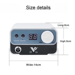 50000RPM Dental Lab Brushless Micromotor Polisher Electric Nail Drill Machine US