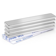 Neodymium Bar Magnets, 4 Pcs, 60x10x3mm, Strong Holding Power