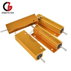 100W Watt Shell Power Aluminum Housed Case Wirewound Resistor 0.1-1000Ω Ohm