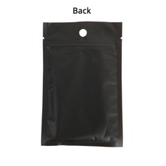 Multi-Sizes Matte Clear Black White Mylar Zip Lock Pouch Bag w/ Round Holes B01