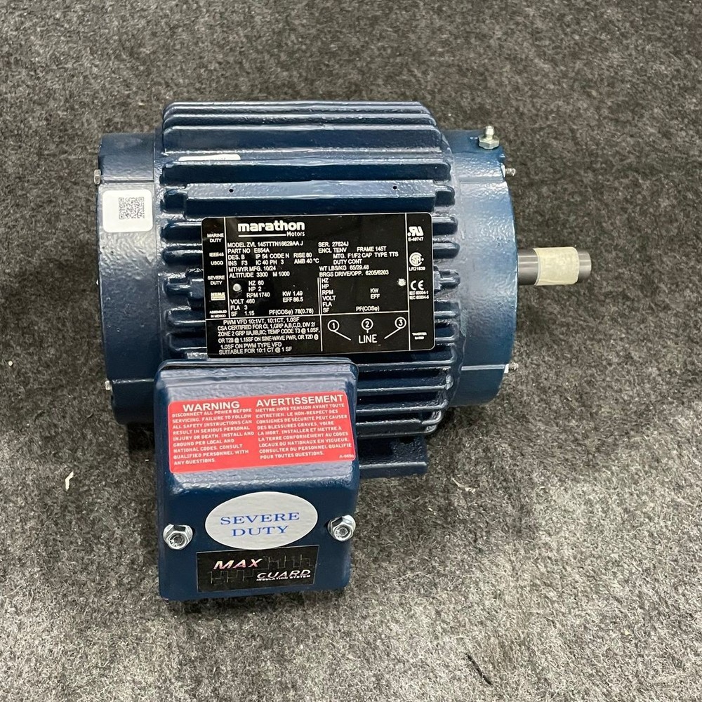 MARATHON MOTORS 145TTTN16629AAJ Severe Duty Motor E654A*