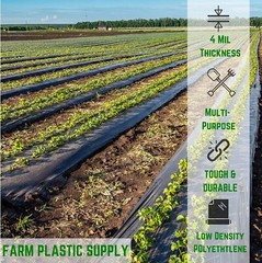 Poly Cover – 4 Mil Black Plastic Sheeting
