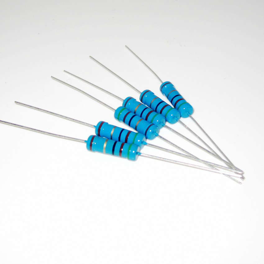 100Pcs 1W 1 Watt Metal Film Resistor ±1% 1R-910R 1-910 Ω Ohm 22R 47R 100R 220R