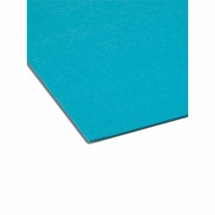 Smead SMD13134 Teal File Folders 1/3 Tab Cut 0.75″ Exp 100/Box