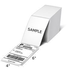 3000 Thermal Shipping Labels 4×6 Fanfold Label / UPS CERTIFIED