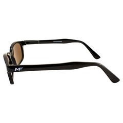 MotoFrames MF Lockdown Motorcycle Riding Sunglasses Black Frames Dark Brown