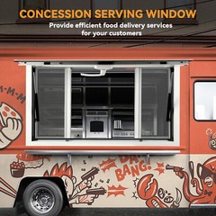 Concession Stand Trailer Serving Window Awning Food Truck Service Screen Windows
