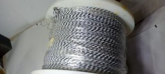 3,539 ft Spool of Sea Wire and Cable 22E19 TWP Black & White 22GA Silver/Copper