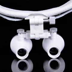 3.5X Medical Surgical Dental Binocular Loupes Headband Magnifier LED Headlight