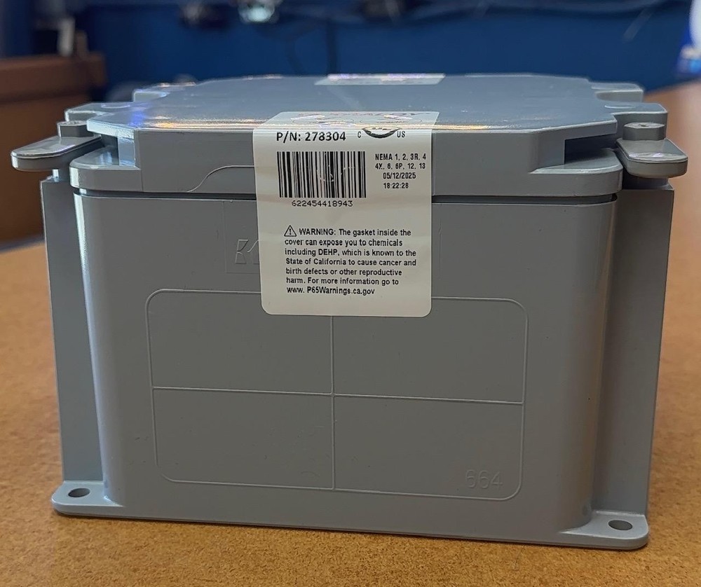 Kraloy JBX664 PVC Junction Box 6 Inch x 6 Inch x 4 Inch 172.05 Cubic-Inch 1-PACK