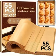55-piece set of food-grade oil-absorbing paper, grease-proof paper liners