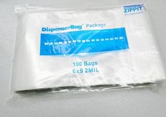 100 Zippit Reloc Bags 6×9 Clear 2mil Poly Reclosable Bag 6″ x 9″ Zip Seal Lock
