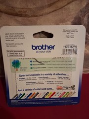 Brother TZE TZe-2312PK Label Tape 1/2″ White Thermal Print, 2 Pack, Black Text