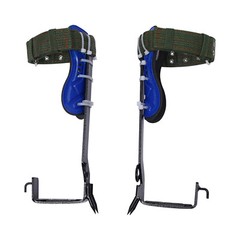 Tree Climbing Climbers Spike Hooks Gear kit with Safety Belt Adjustable Lanyard