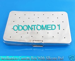 STERILIZATION CASSETTE BOX 6″ X 12″ WITH SILICONE PAD FOR SURGICAL INSTRUMENTS