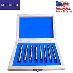 8 Pc Edge Center Finder Set Single Double End Wiggler Milling CNC Steel Tool Kit