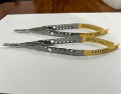 LOT OF 2 Laschal Castroviejo Needle Holder. diamond, 18CM, Straight