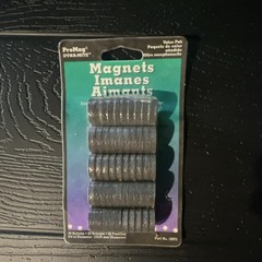 ProMag DYNA-MITE Disc Magnets Gray 50 Pack 3/4 in (19.05 mm) vintage 1999