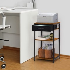 BTY Printer Stand with Storage 3 Tier Home 15.75 X 11.8 X 27.56 Inches, Brown