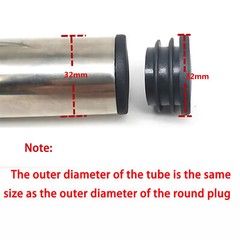 Round Plastic End Caps Tube Inserts Blanking Plugs Bungs for steel tubing Pipe