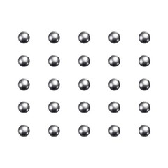 300pcs Precision Balls 2mm Diameter G25 Chrome Steel Ball for Bearings, Silver