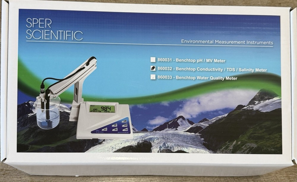 Sper Scientific ~ 869932 ~ Digital Benchtop Conductivity, TDS & Salinity Meter