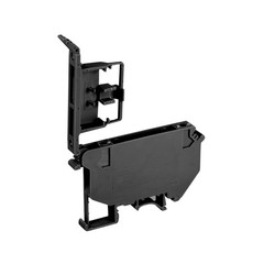 10 x DIN Rail Mount Fuse Holder Terminal Blocks Screw Type Black UK5
