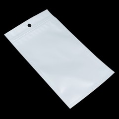 White Clear for Zip Hang Hole Plastic Lock Bags Pouches Retail Package 8cmx13cm