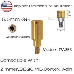 US Locator Tapered Abutment 1-5.0mm height for Zimmer TSV3.5 Mis Adin Implants