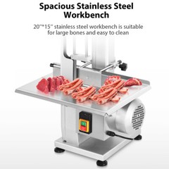 1500W 110V Commercial Bone Cutting Machine Bone Saw Machine Band Saw Meat Cutter