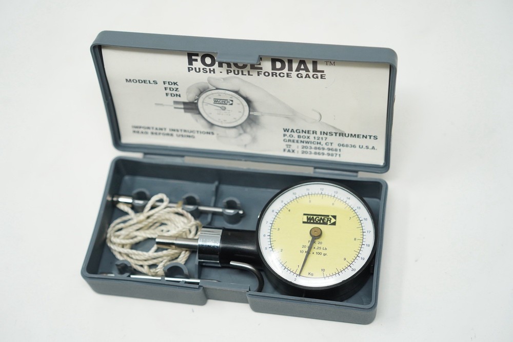 WagnerInstruments ForceDialFDK Series Push-Pull ForceGage Mechanical Dynamometer