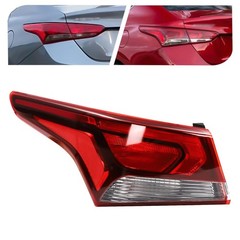 2017-2019 Hyundai Accent Rear Tail Light Assembly Left+Right Halogen Clear Lens