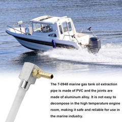 12″ Marine Fuel Tank Pickup Tube, Polyethylene Fuel Pickup Tube with Brass Ba…