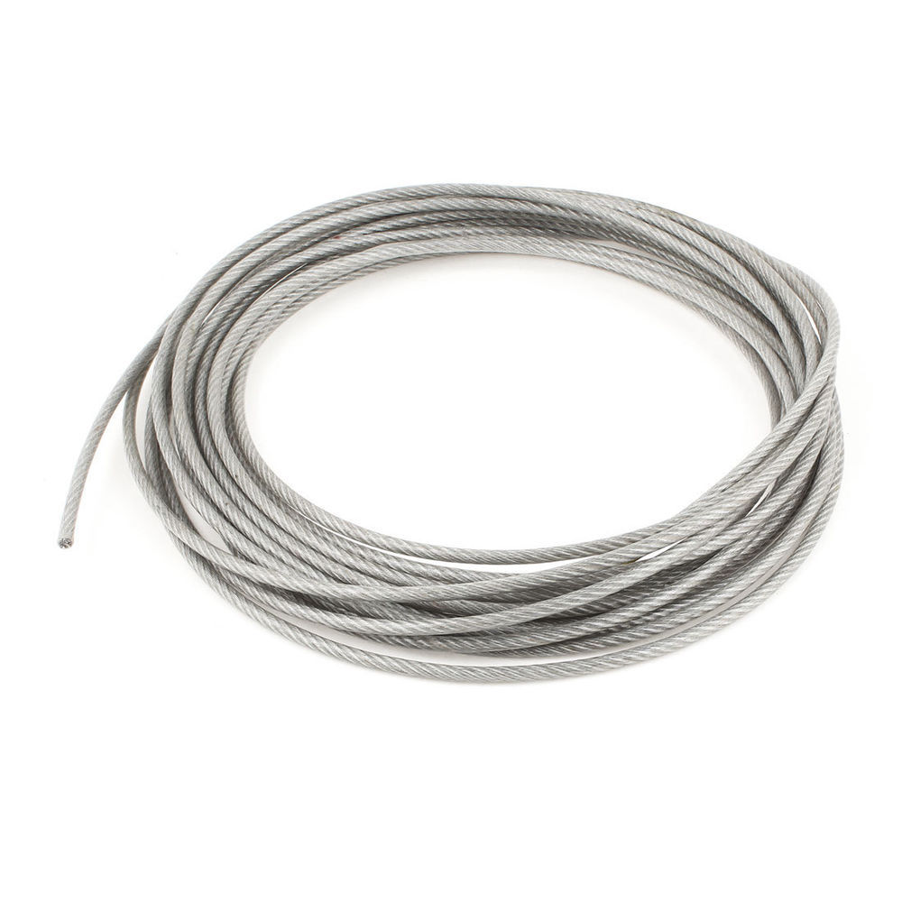 Vinyl Coated STAINLESS STEEL Cable, 1/8 – 3/16, 7×19: 10 to 100 ft Coil