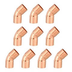 10PCS EFIELD 3/4″ C X C 45 Degree Short Turn Elbow , Copper Solder Fittings