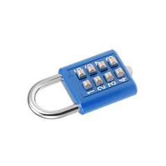 2Pack 8-Digit Combination Padlock Push Button Lock for Locker Cabinet Blue