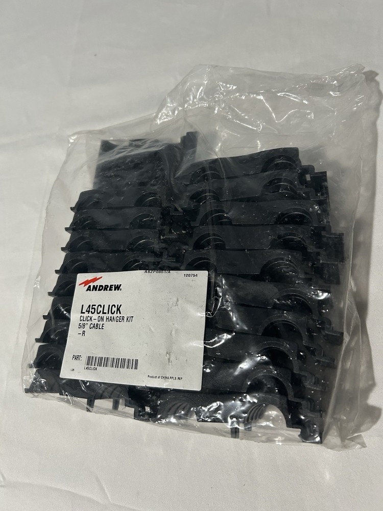 ANDREW L45CLICK , 10pcs Per Bag Click- On Hangers Kit For 5/8 Inch Antenna Cable