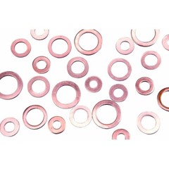 Copper Crush Washer Gasket Seal M Metric or Inch (5pk or 10Pk)
