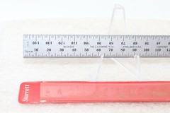 The L.S Starrett Co. No. C635E 150MM Metric, Steel Rule, with Pocket Sleeve