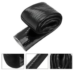 Silicone/ Fibreglass Fire Sleeving Black Protective Heat Shield Sleeve 4mm-100mm