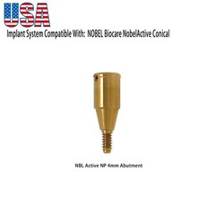 US Implant Locator Abutments Fits Nobel Active Male Caps Dental NP RP 1.0-5mm