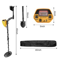 Deep Ground Metal Detector For Adults Underwater Beach Yard Waterproof Seeker