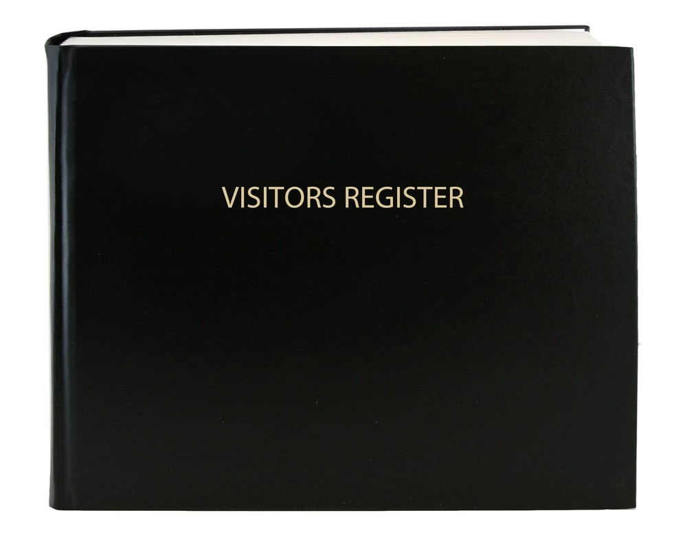 BookFactory Visitor Log Book Visitors Register Signin Book 120 Pages, 8 7/8”