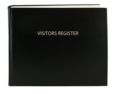 BookFactory Visitor Log Book Visitors Register Signin Book 120 Pages, 8 7/8”