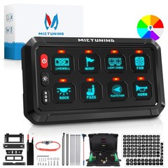 5Inch RGB Switch Panel Toggle Momentary Strobe Pulsed Circuit Control Box System